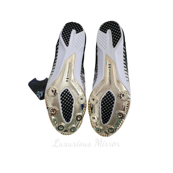 Under Armour Track Shoes Speedform Miler Spikes 2 White 3000020-101 Mens 11M New - Picture 6 of 7
